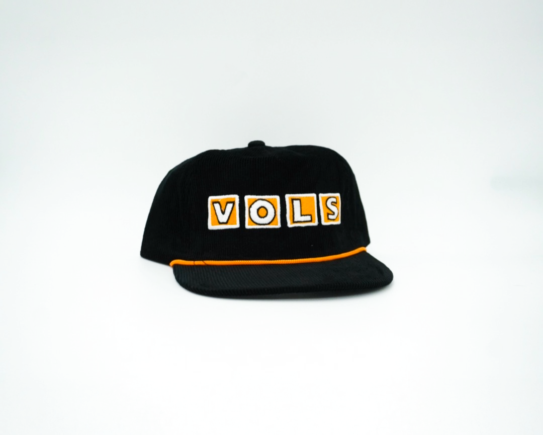 Corduroy Black Vols Stadium letters