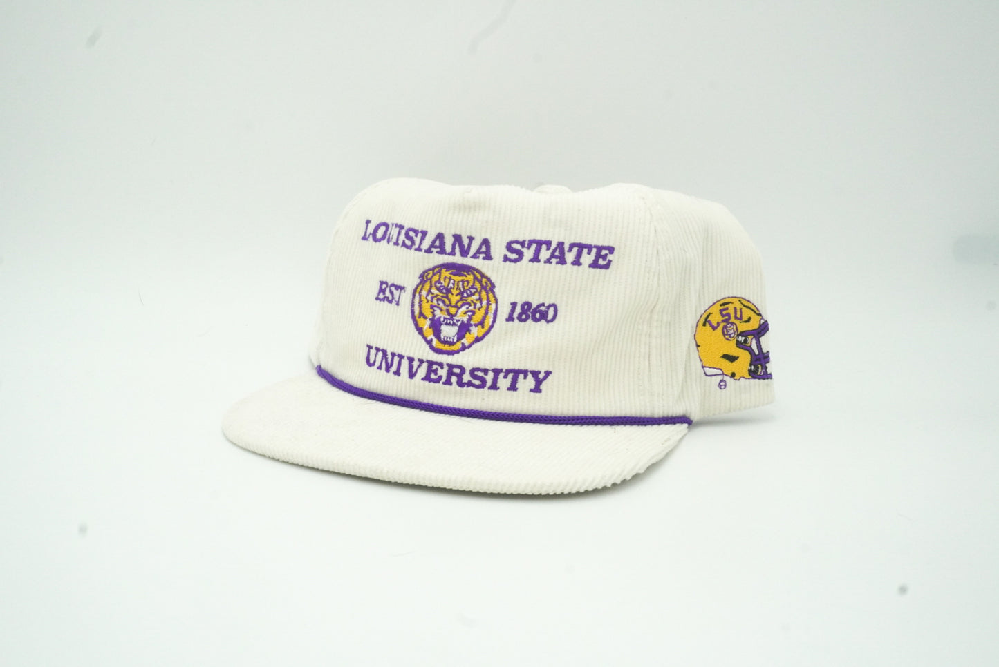 LSU Football Helmet sidepatch White