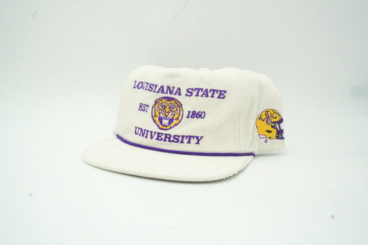 LSU Football Helmet sidepatch White
