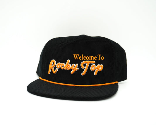 Corduroy Black Welcome To Rocky Top