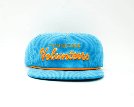 Structered Corduroy Summitt Blue Tennessee Cursive Volunteers