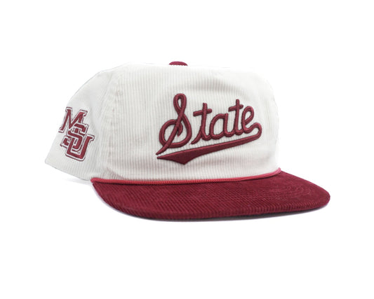 Corduroy Cursive State w/ MSU Sidepatch