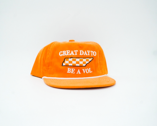 Orange Great Day To Be A Vol Checkerboard
